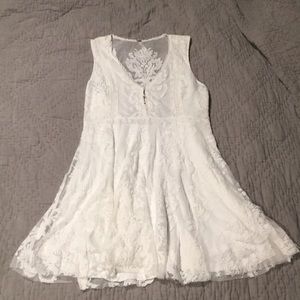White Lace Free People Dress